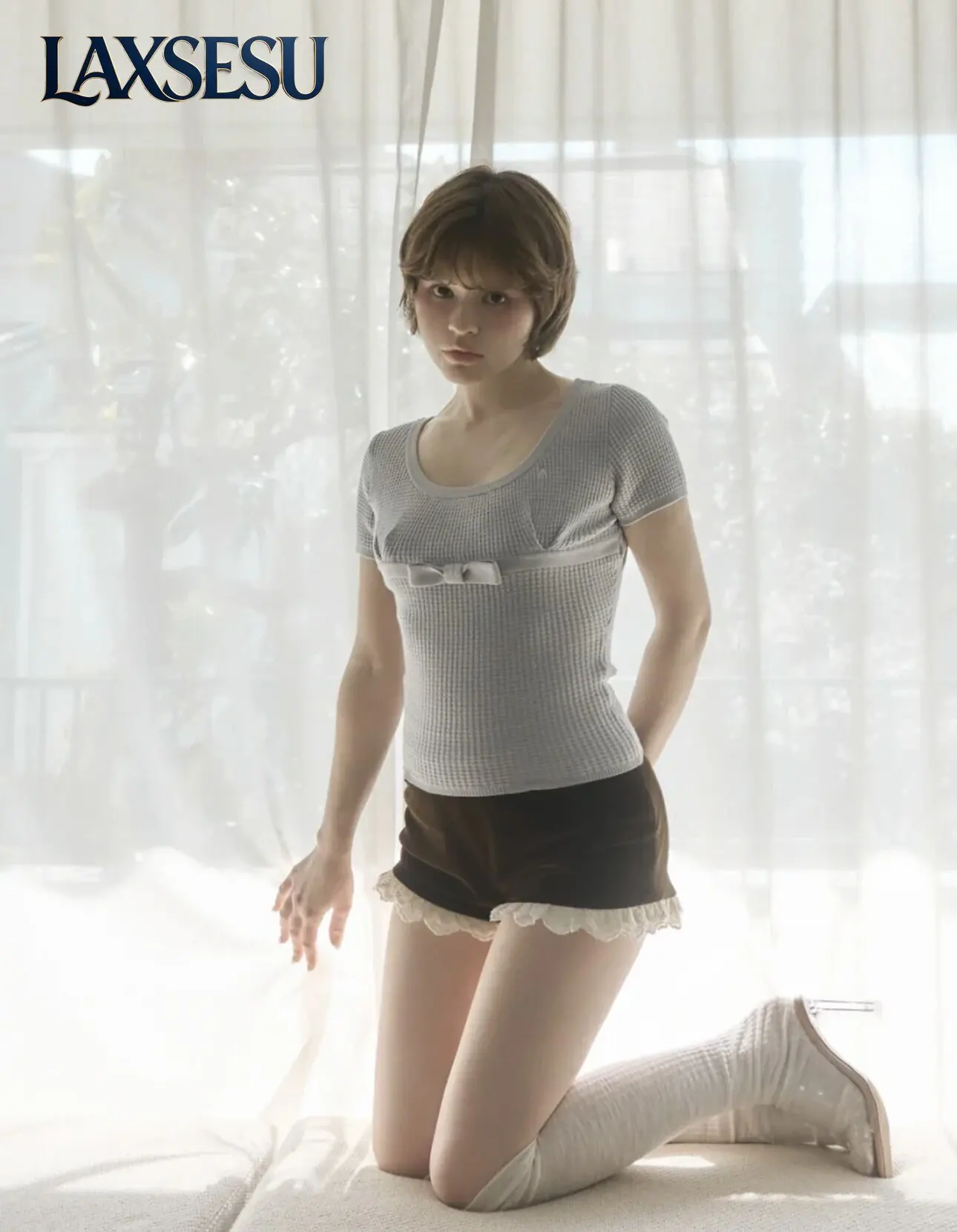 Japanese Style New Women's Clothing Summer Casual Tshirt Square Neck T-shirt Bow Waist Slimming Girl's Short Sleeved Tees
Japanese Style New Women's Clothing Summer Casual Tshirt Square Neck T-shirt Bow Waist Slimming Girl's Short Sleeved Tees