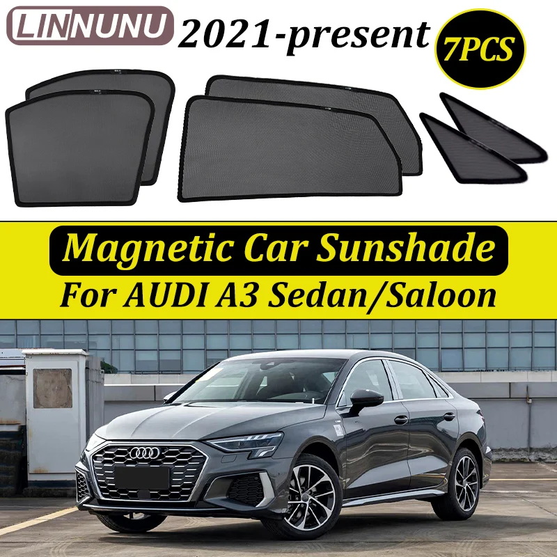 LINNUNU For AUDI A3 2021-2025 Sedan Car Curtain Side Window Magnetic Sunshade Mesh Summer Sun Shade UV Protection accessories
LINNUNU For AUDI A3 2021-2025 Sedan Car Curtain Side Window Magnetic Sunshade Mesh Summer Sun Shade UV Protection accessories