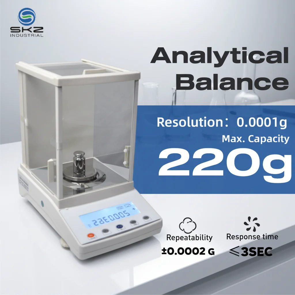 SKZ-A Analytical Balance 220g 0.0001g Weighing Scale with Counting Function Unit Conversion Overload Protection for Lab
SKZ-A Analytical Balance 220g 0.0001g Weighing Scale with Counting Function Unit Conversion Overload Protection for Lab