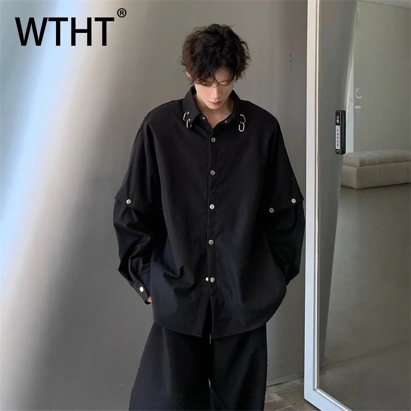 WTHT модная мужская однотонная подплечники металлическая повседневная рубашка модная съемная свободная рубашка с длинными рукавами мужской топ 2023 лето 2A0641
WTHT модная мужская однотонная подплечники металлическая повседневная рубашка модная съемная свободная рубашка с длинными рукавами мужской топ 2023 лето 2A0641