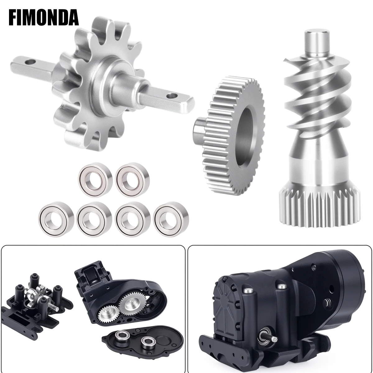 Stainless Steel Gearbox Gear Set for 1/30 Axial SCX30 RC Crawler Car Transmission Upgrade Parts
Stainless Steel Gearbox Gear Set for 1/30 Axial SCX30 RC Crawler Car Transmission Upgrade Parts
