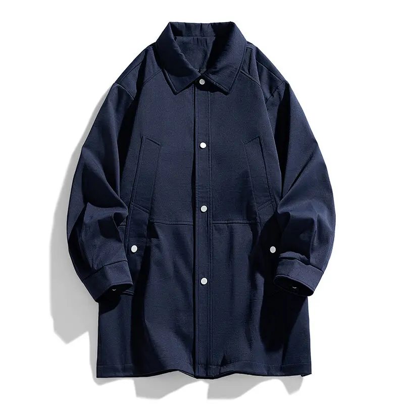 Spring Autumn Long Trench Men Turn Down Collar Casual Long Outwear Male Loose Solid Windbreaker Streetwear Coats Plus Size L-9XL
Spring Autumn Long Trench Men Turn Down Collar Casual Long Outwear Male Loose Solid Windbreaker Streetwear Coats Plus Size L-9XL