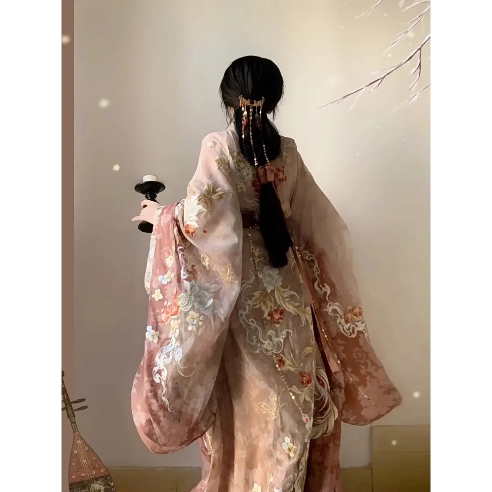 Changsheng Hall Heavy Industry Embroidery Trailing Warring States Robe, Improved Large Sleeve Shirt, Spring National Style Hanfu
Changsheng Hall Heavy Industry Embroidery Trailing Warring States Robe, Improved Large Sleeve Shirt, Spring National Style Hanfu
