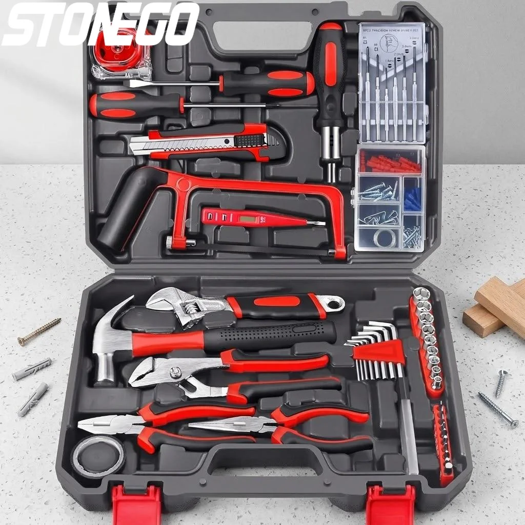 19 43 108pcs DIY Hand Tool Kit Set Household Hardware Tool Kit with Screwdriver Hammer Saw Tape Wrench Pliers for Home Repair
19 43 108pcs DIY Hand Tool Kit Set Household Hardware Tool Kit with Screwdriver Hammer Saw Tape Wrench Pliers for Home Repair