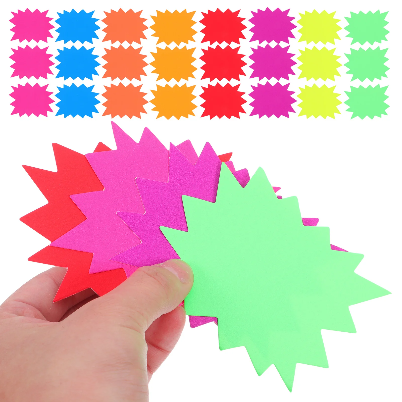 80Pcs Fluorescent Burst Price Tags Star Shape Sale Tags for Retail Store Preprinted Pricing Labels Advertising Labels
80Pcs Fluorescent Burst Price Tags Star Shape Sale Tags for Retail Store Preprinted Pricing Labels Advertising Labels
