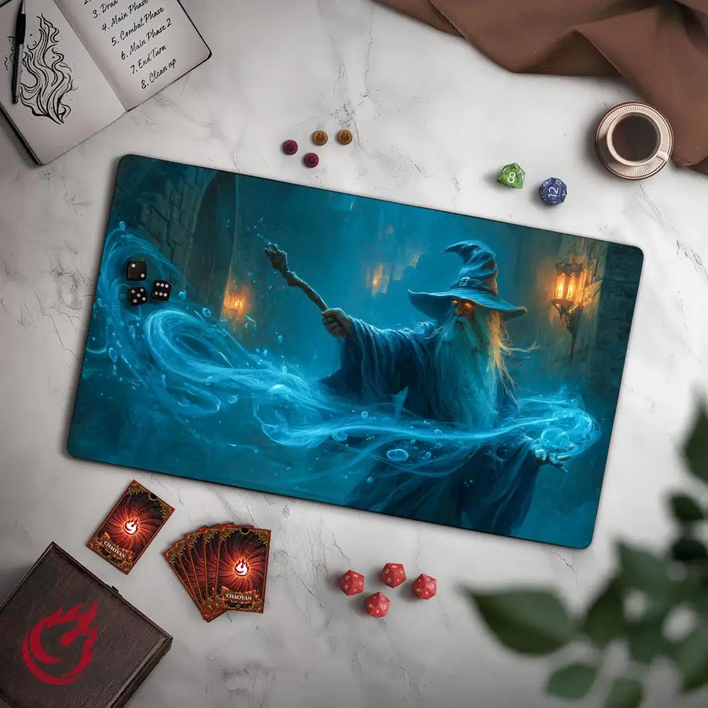 Fantasy Water Wizard MTG Playmat Magic Card Mat with Stitched Edge Non-Slip Durable Tabletop playmat Board Game Mat for TCG
Fantasy Water Wizard MTG Playmat Magic Card Mat with Stitched Edge Non-Slip Durable Tabletop playmat Board Game Mat for TCG