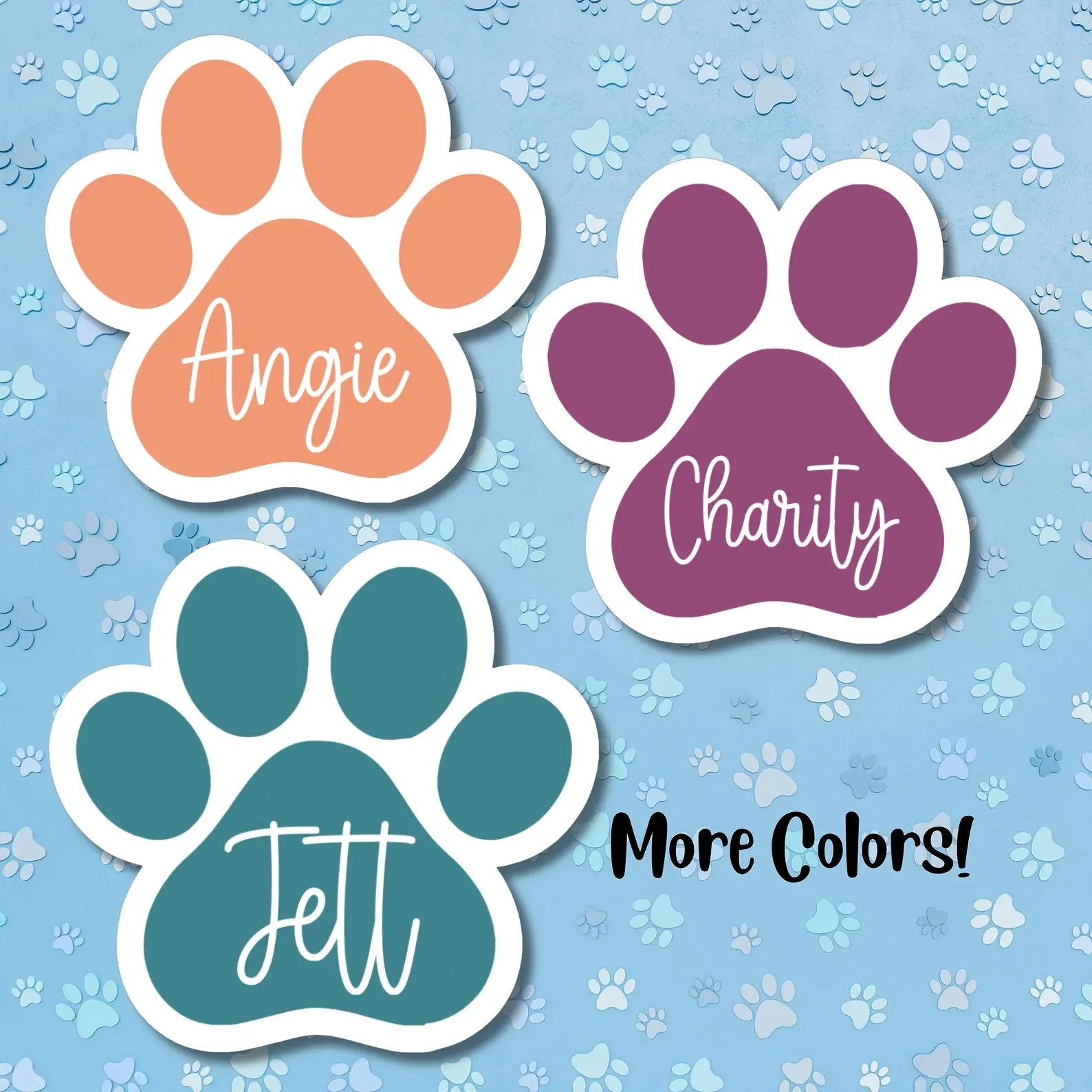 Custom Paw Print Name Sticker - Personalized Dog & Cat Decals for Water Bottles, Laptops|Pet Memorial or Pet ID Stickers
Custom Paw Print Name Sticker - Personalized Dog & Cat Decals for Water Bottles, Laptops|Pet Memorial or Pet ID Stickers