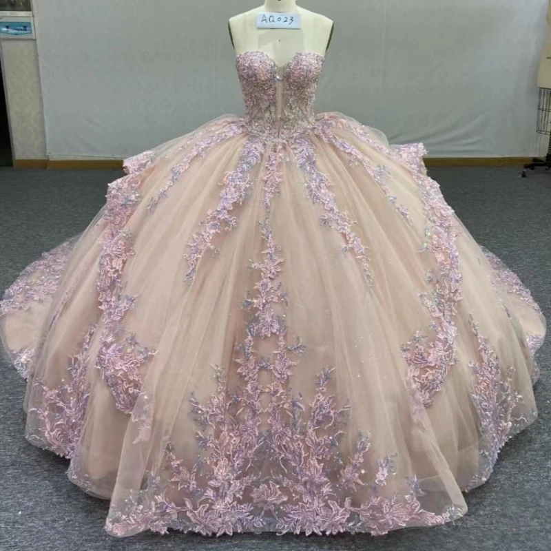 Pink Shiny Quinceanera Dresses Off The Shoulder Applique Lace Beads Tull Party Birthday Sweet 16 Dress Vestidos 15 de anos
Pink Shiny Quinceanera Dresses Off The Shoulder Applique Lace Beads Tull Party Birthday Sweet 16 Dress Vestidos 15 de anos