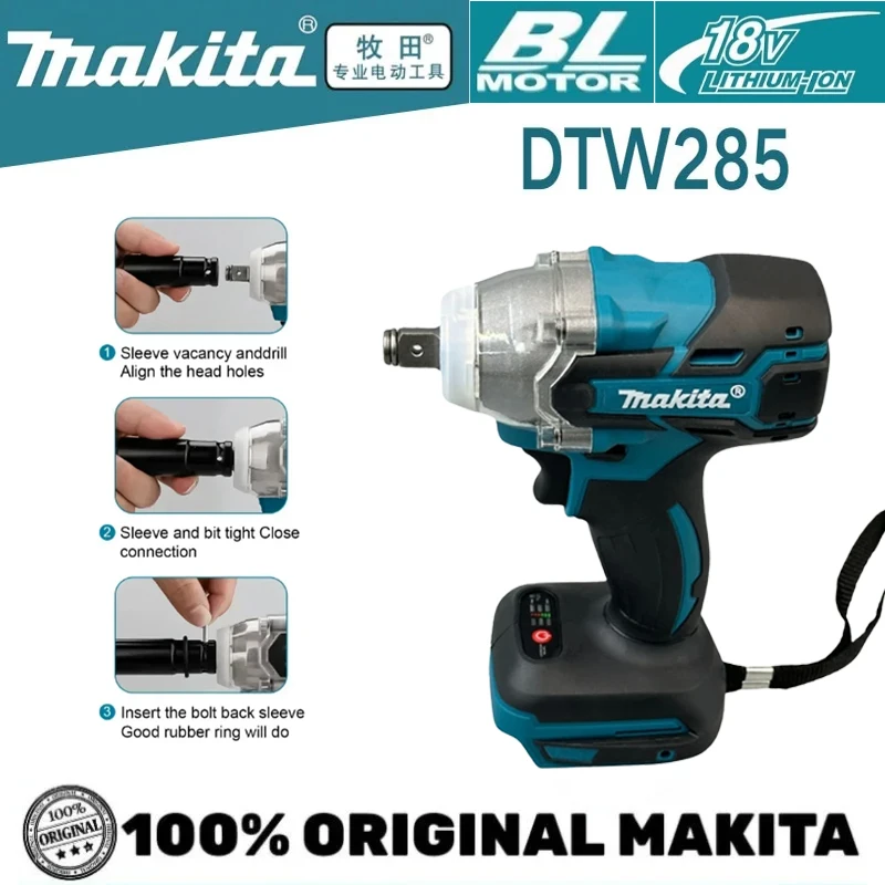 Makita DTW285 Brushless Electric Wrench Wrench Cordless 320N.M Impact Tool Power Tools Rechargeable For Makita 18V Battery
Makita DTW285 Brushless Electric Wrench Wrench Cordless 320N.M Impact Tool Power Tools Rechargeable For Makita 18V Battery