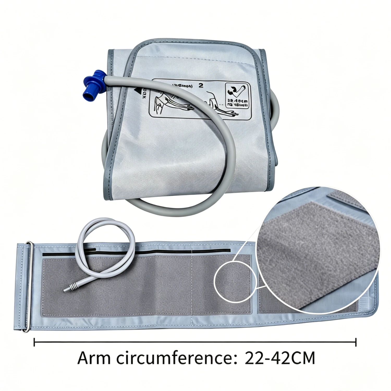 Extended Arm Cuff for OMRON Blood Pressure Monitor Upper Arm Type 32-42cm Electronic Sphygmomanometer Replacement
Extended Arm Cuff for OMRON Blood Pressure Monitor Upper Arm Type 32-42cm Electronic Sphygmomanometer Replacement