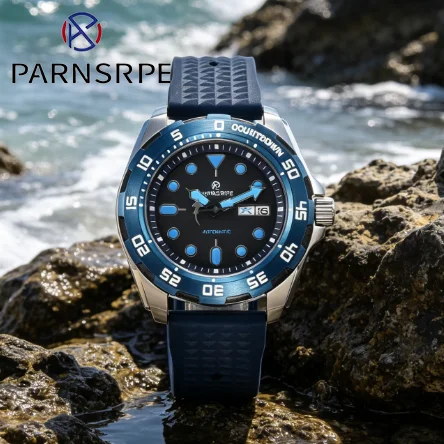 PARNSRPE Blue Men Watch Fashion Mechanical Steel watches NH36A Movement 44MM watchdives Sapphire Scratch Resistant Sport Watch
PARNSRPE Blue Men Watch Fashion Mechanical Steel watches NH36A Movement 44MM watchdives Sapphire Scratch Resistant Sport Watch