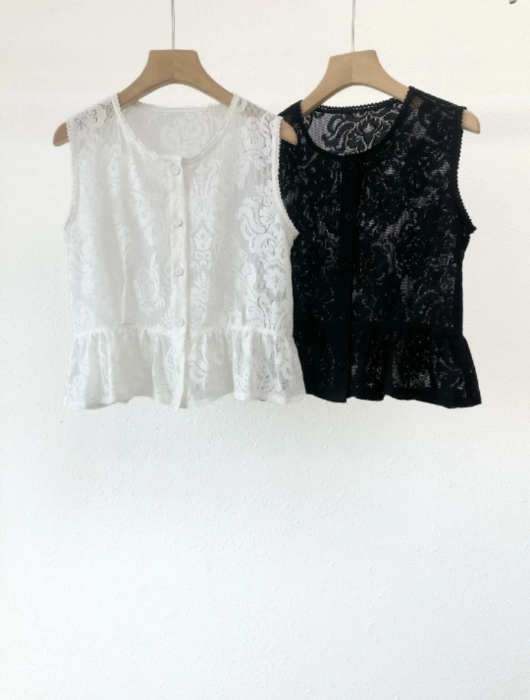 Comfortable Casual Korean Sle Lace Svel Vest irt Slimming Waist Design Versatile Summer New Arrival Women's Top
Comfortable Casual Korean Sle Lace Svel Vest irt Slimming Waist Design Versatile Summer New Arrival Women's Top