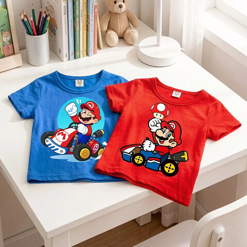 Cute Marios Kids T-shirt Popular Cartoon Cotton Boy Girl Child Anime Game Print Streetwear Tees Casual Short Sleeve Clothes Tops
Cute Marios Kids T-shirt Popular Cartoon Cotton Boy Girl Child Anime Game Print Streetwear Tees Casual Short Sleeve Clothes Tops