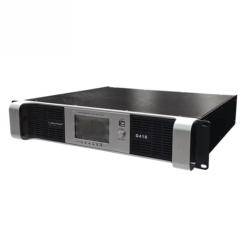 Профессиональный усилитель мощности D Series D418 DSP, 4-канальный аудиозвуковой усилитель с линейным массивом, сабвуфер, металлический корпус 
Профессиональный усилитель мощности D Series D418 DSP, 4-канальный аудиозвуковой усилитель с линейным массивом, сабвуфер, металлический корпус