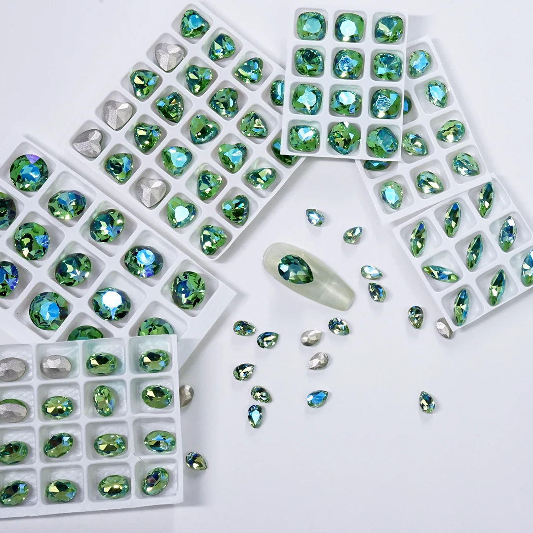 Nail Glass Crystal Rhinestones Diamond Gems 3D Glitter Stone Art Decorations Water Ripple Point Bottom Nails Parts Accessories
Nail Glass Crystal Rhinestones Diamond Gems 3D Glitter Stone Art Decorations Water Ripple Point Bottom Nails Parts Accessories