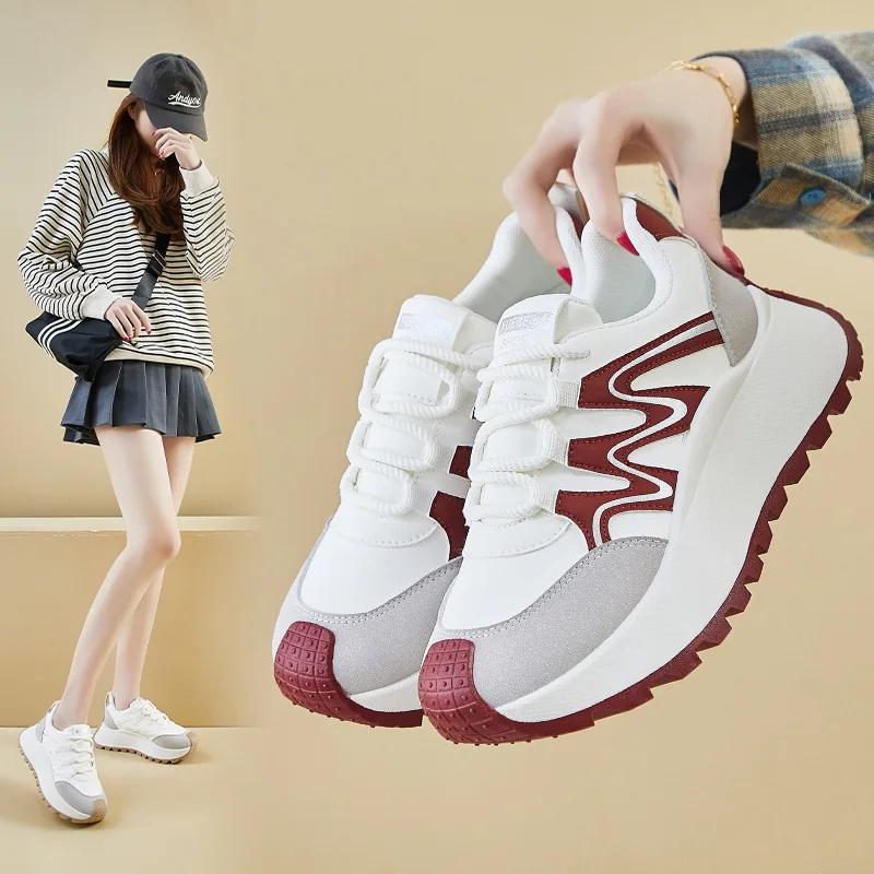 Korean Style Women's Dad Shoes Spring 2025 Casual Sports Running Thick Bottom Heightening Street Photography W511
Korean Style Women's Dad Shoes Spring 2025 Casual Sports Running Thick Bottom Heightening Street Photography W511