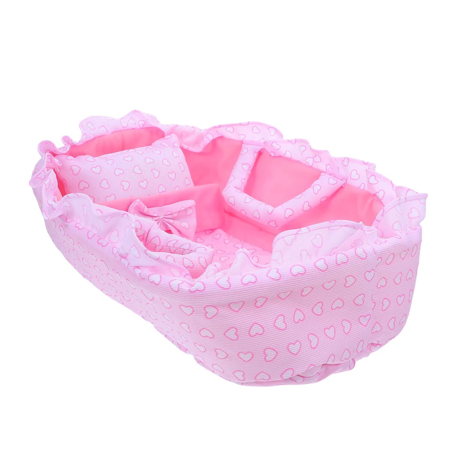 Набор: Детская колыбель-люлька с мягкой подушкой и одеялом для кроватки 13 дюймов, складная переноска для ролевых игр, портативная детская кроватка
Набор: Детская колыбель-люлька с мягкой подушкой и одеялом для кроватки 13 дюймов, складная переноска для ролевых игр, портативная детская кроватка