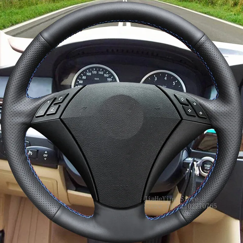 Hand-stitched Anti-slip Artificial Leather Steering Wheel Cover For BMW E60 E61 520i 520li 523 523li 525 Interior Accessories
Hand-stitched Anti-slip Artificial Leather Steering Wheel Cover For BMW E60 E61 520i 520li 523 523li 525 Interior Accessories