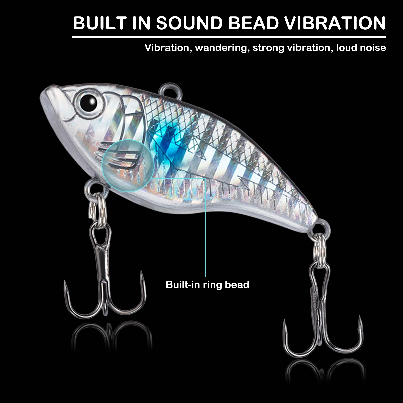 1pc VIB Fishing Lure 5.5cm Mini Vibrate Far Throw Fake Bait Artificial Simulated 3D Eyes Luya Hook For Carp Crucian Sea Bass
1pc VIB Fishing Lure 5.5cm Mini Vibrate Far Throw Fake Bait Artificial Simulated 3D Eyes Luya Hook For Carp Crucian Sea Bass