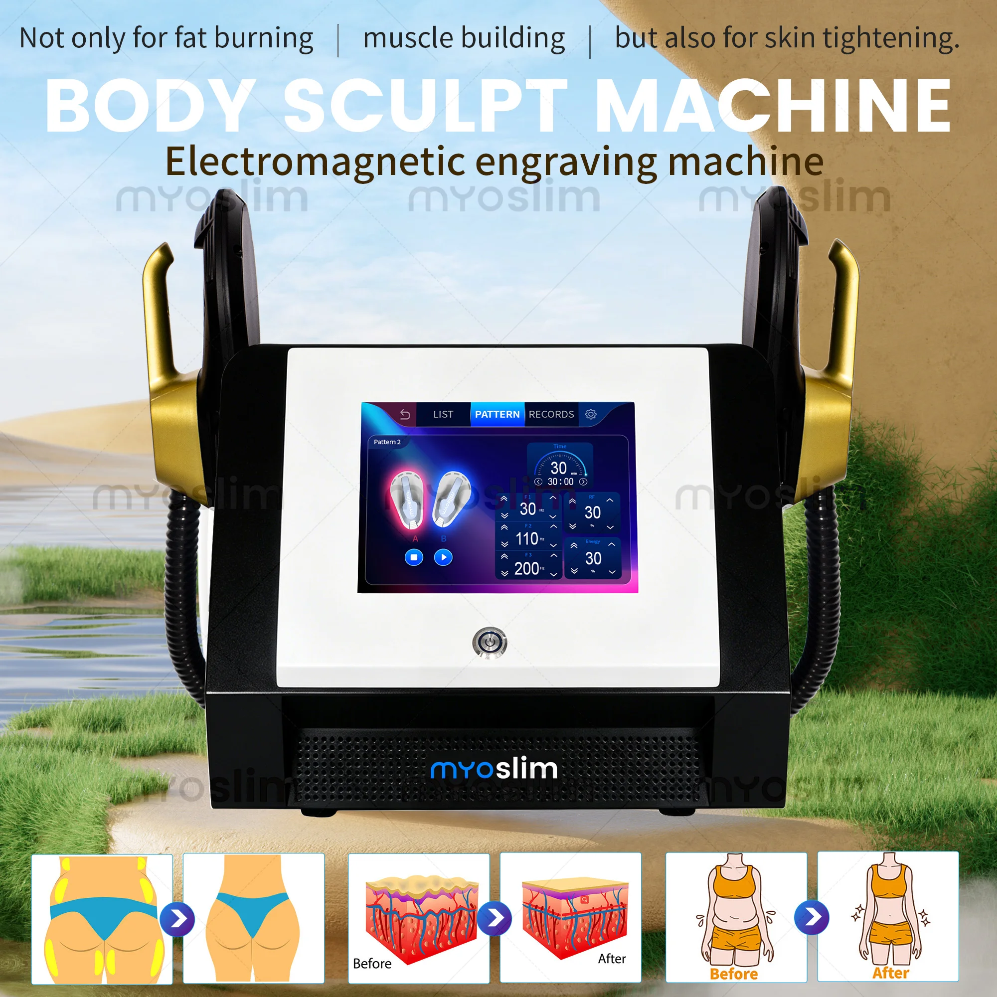 MYOslim Sculpt Machine 15Tesla 6500w EMS RF Fat Slimming Burning Muscle Stimulation Body Sculpting 15 Electromagnetic Therapy
MYOslim Sculpt Machine 15Tesla 6500w EMS RF Fat Slimming Burning Muscle Stimulation Body Sculpting 15 Electromagnetic Therapy