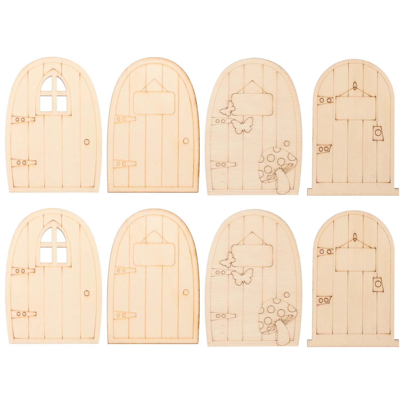 8 Pcs Creative Wooden Door Dollhouse Fuirniture Ornament Crafting Decor Tiny Magical Graffiti Coloring Blank DIY Toy Room
8 Pcs Creative Wooden Door Dollhouse Fuirniture Ornament Crafting Decor Tiny Magical Graffiti Coloring Blank DIY Toy Room