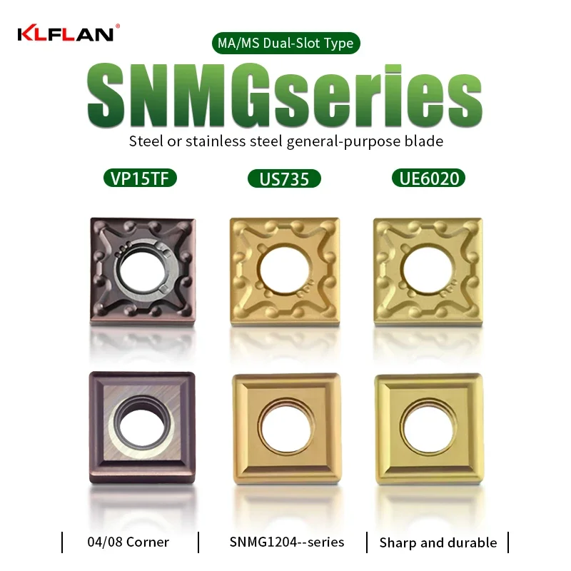 External Turning Cemented Carbide Insert Lathe Insert For Machining Stainless Steel And Steel SNMG120404 SNMG120408 SNMG120412
External Turning Cemented Carbide Insert Lathe Insert For Machining Stainless Steel And Steel SNMG120404 SNMG120408 SNMG120412