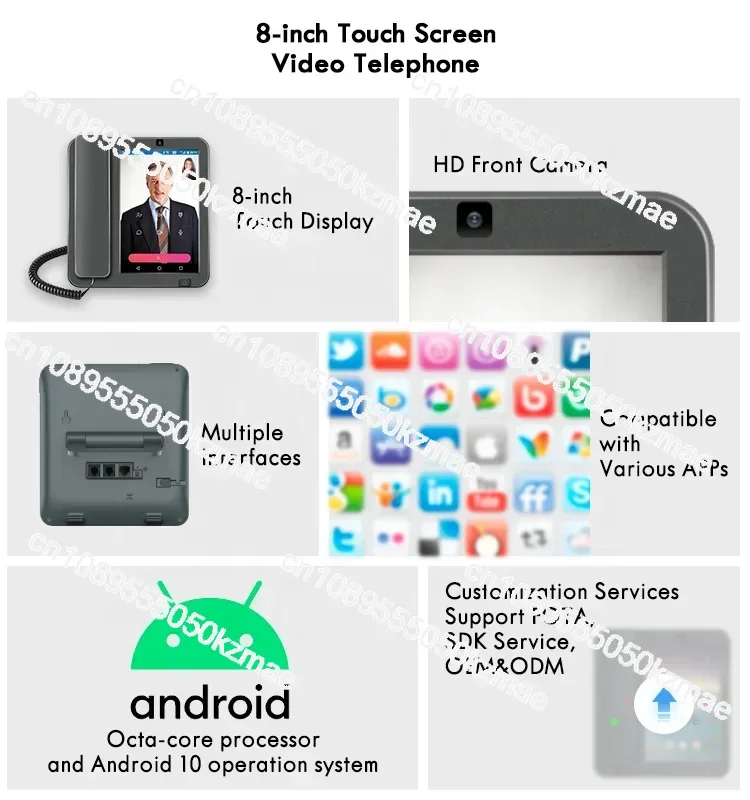 Беспроводной смарт-телефон на Android с Wi-Fi, Bluetooth, поддержкой 4G LTE, SIM-картой, HD-звонками и функцией стационарного телефона
Беспроводной смарт-телефон на Android с Wi-Fi, Bluetooth, поддержкой 4G LTE, SIM-картой, HD-звонками и функцией стационарного телефона