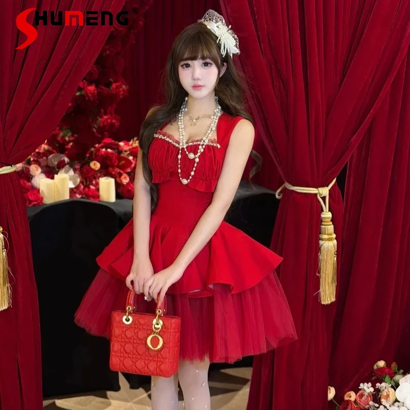 Japanese Loilta Beautiful Red Ballet Style Fashion Birthday Party Dress Adult Ceremony Sleevess High-waisted Dresses Y2k Clothes
Japanese Loilta Beautiful Red Ballet Style Fashion Birthday Party Dress Adult Ceremony Sleevess High-waisted Dresses Y2k Clothes