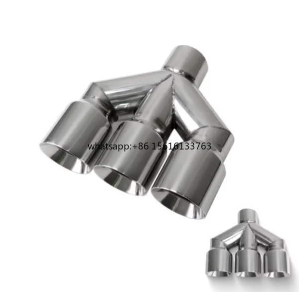 Stainless Exhaust Tip-Three Outlet Inlet Size: 63 67 70 73 76mm Outlet Size: 89 / 101 mm
Stainless Exhaust Tip-Three Outlet Inlet Size: 63 67 70 73 76mm Outlet Size: 89 / 101 mm