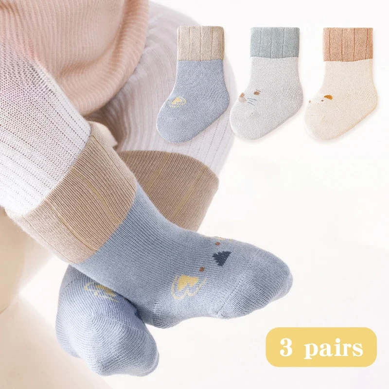 3Pair Spring Autumn Baby Socks Cartoon Animal Kids Middle Tube Sock 0-3Year Newborn Footwear Cute Boy Girl Children Cotton Socks
3Pair Spring Autumn Baby Socks Cartoon Animal Kids Middle Tube Sock 0-3Year Newborn Footwear Cute Boy Girl Children Cotton Socks