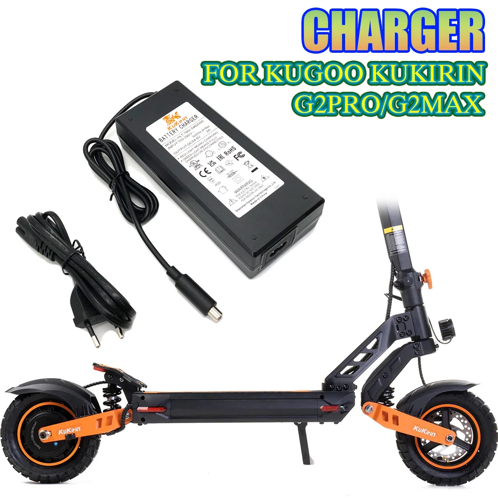54.6V 2A Charger (European standard) with certification Accessories For Kugoo Kukirin G2Pro/G2Max Electric Scooter
54.6V 2A Charger (European standard) with certification Accessories For Kugoo Kukirin G2Pro/G2Max Electric Scooter