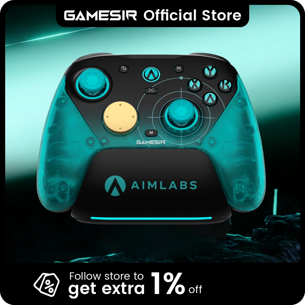 GameSir G7 Pro 8K Aimlabs Edition Wireless Switch Controller 8000Hz Polling Rate Gamepad, TMR Gen-2 Joystick Hall Effect Trigger
GameSir G7 Pro 8K Aimlabs Edition Wireless Switch Controller 8000Hz Polling Rate Gamepad, TMR Gen-2 Joystick Hall Effect Trigger