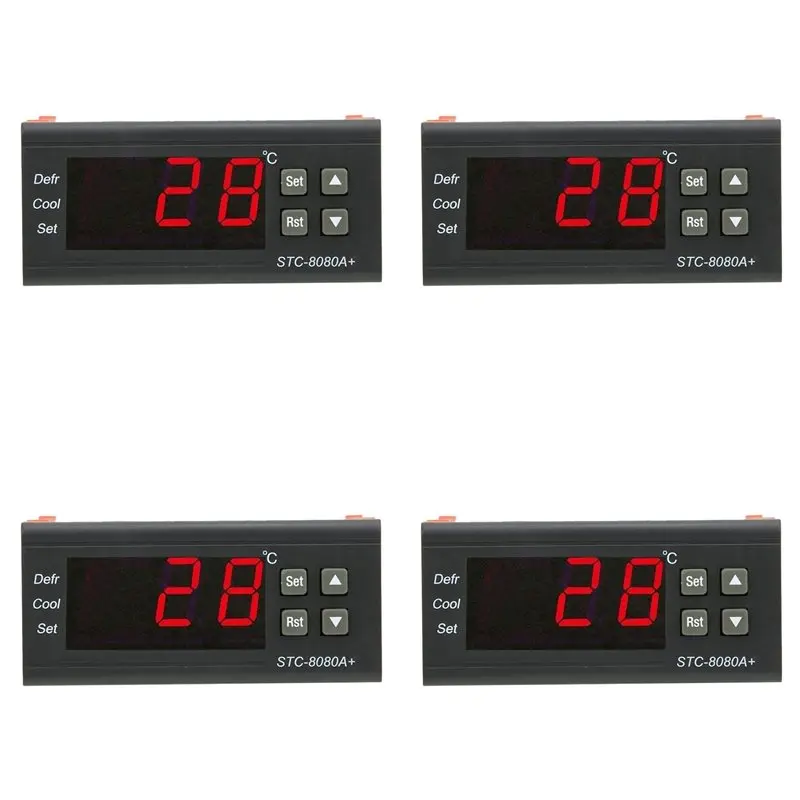 AT05-4X Stc-8080A Digital Refrigerator Defrosting Alarming Temperature Controller Plastic Thermostat Controller
AT05-4X Stc-8080A Digital Refrigerator Defrosting Alarming Temperature Controller Plastic Thermostat Controller