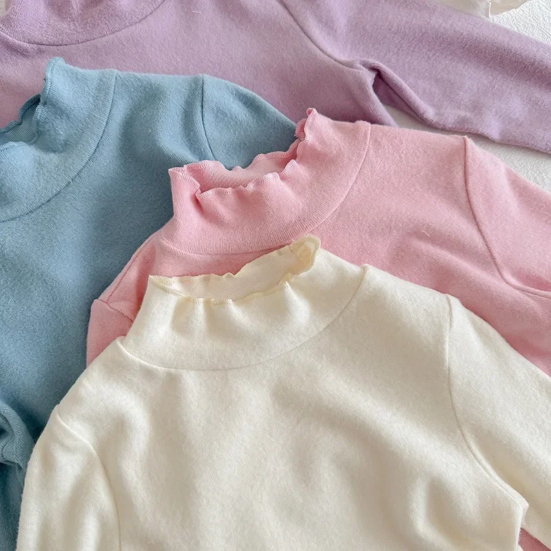 2-10T Toddler Kid Tshirt Baby Boy Girl Clothes High Collar Long Sleeve Warm Infant T Shirt Cotton Stretch Basic Tee Top Outfit
2-10T Toddler Kid Tshirt Baby Boy Girl Clothes High Collar Long Sleeve Warm Infant T Shirt Cotton Stretch Basic Tee Top Outfit