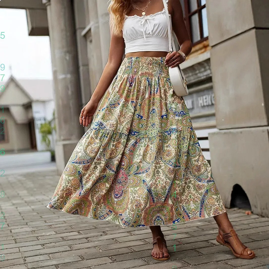 Spring Summer Floral High Waist Skirt Casual Pleated Midi Skirts Women Dressy Tops Matching Set
Spring Summer Floral High Waist Skirt Casual Pleated Midi Skirts Women Dressy Tops Matching Set