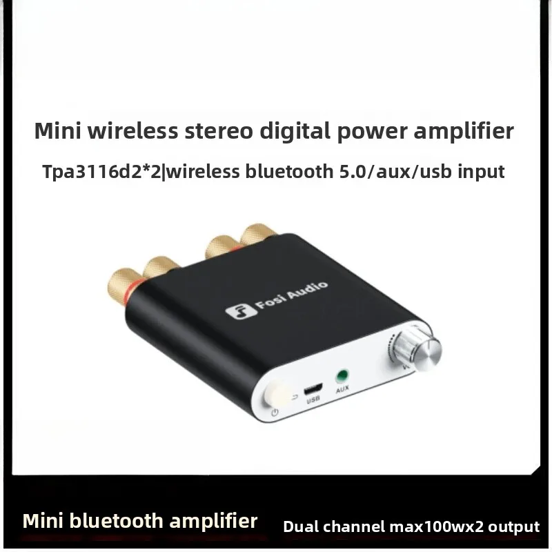 Mini bluetooth 5.0 digital amplifier hifi audiophile stereo dual channel
Mini bluetooth 5.0 digital amplifier hifi audiophile stereo dual channel