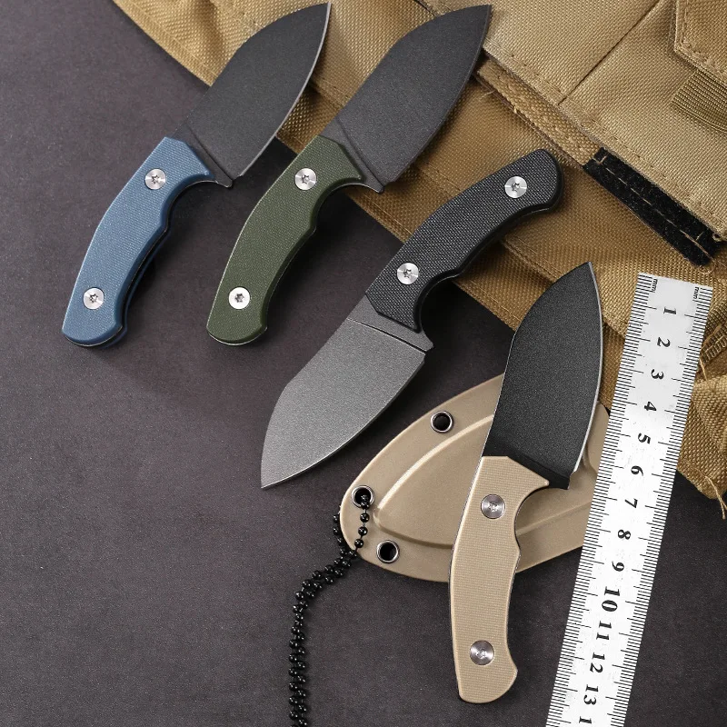 1 шт. Нож для кемпинга с фиксированным клинком, клинок с покрытием Stone Washed, многофункциональный EDC, с ножнами K, подходит для альпинизма и исследований.
1 шт. Нож для кемпинга с фиксированным клинком, клинок с покрытием Stone Washed, многофункциональный EDC, с ножнами K, подходит для альпинизма и исследований.