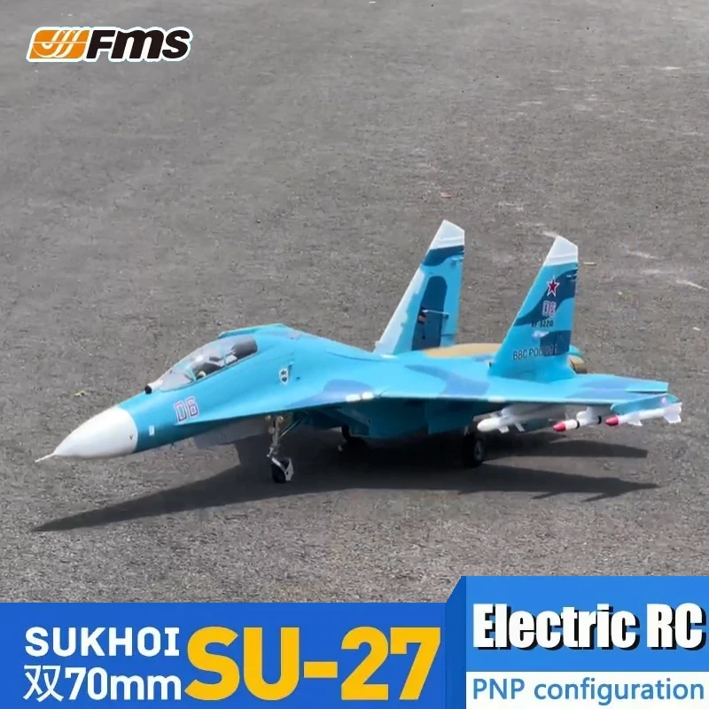 FMSRC Airplane 70mm Su-27 Su27 Sukhoi Ducted Fan EDF Jet Twin Engine with Retracts 6S PNP Model Hobby Plane Aircraft Avion
FMSRC Airplane 70mm Su-27 Su27 Sukhoi Ducted Fan EDF Jet Twin Engine with Retracts 6S PNP Model Hobby Plane Aircraft Avion