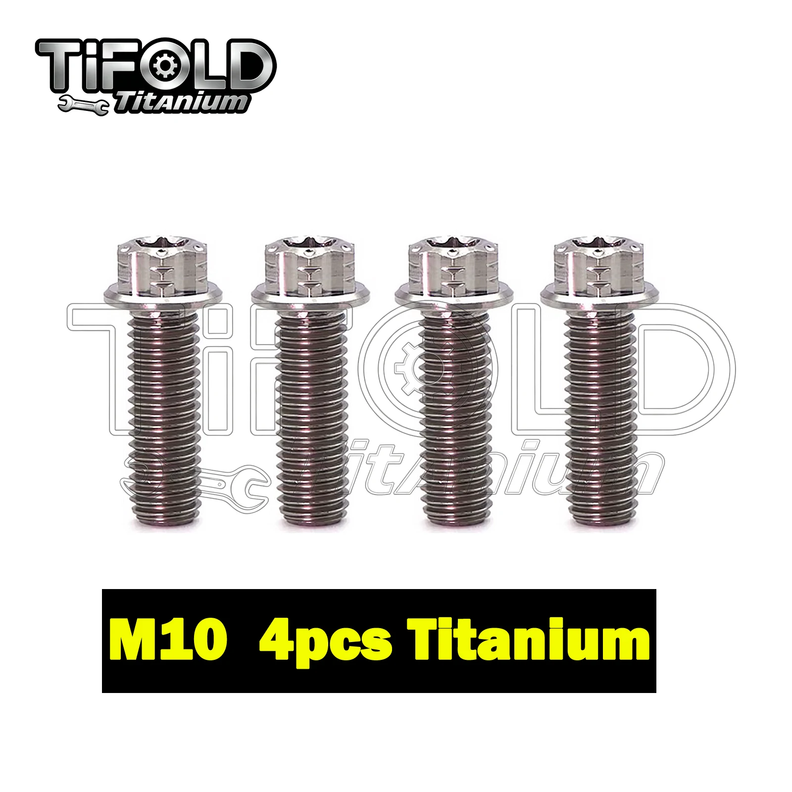 TIFOLD 4 pieces M10 1.25P titanium alloy screw flange inner and outer plum blossom screw engine pump fork screw
TIFOLD 4 pieces M10 1.25P titanium alloy screw flange inner and outer plum blossom screw engine pump fork screw