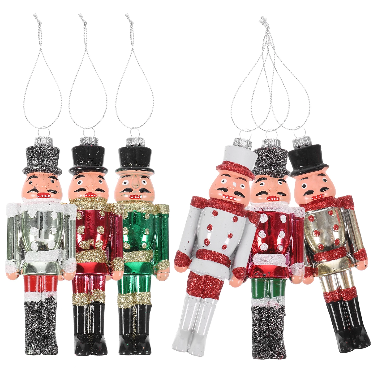 6 Pcs Christmas Tree Hanging Nutcracker naments Plastic Decorations for Home Car Office Xmas Party Gifts Ideas
6 Pcs Christmas Tree Hanging Nutcracker naments Plastic Decorations for Home Car Office Xmas Party Gifts Ideas
