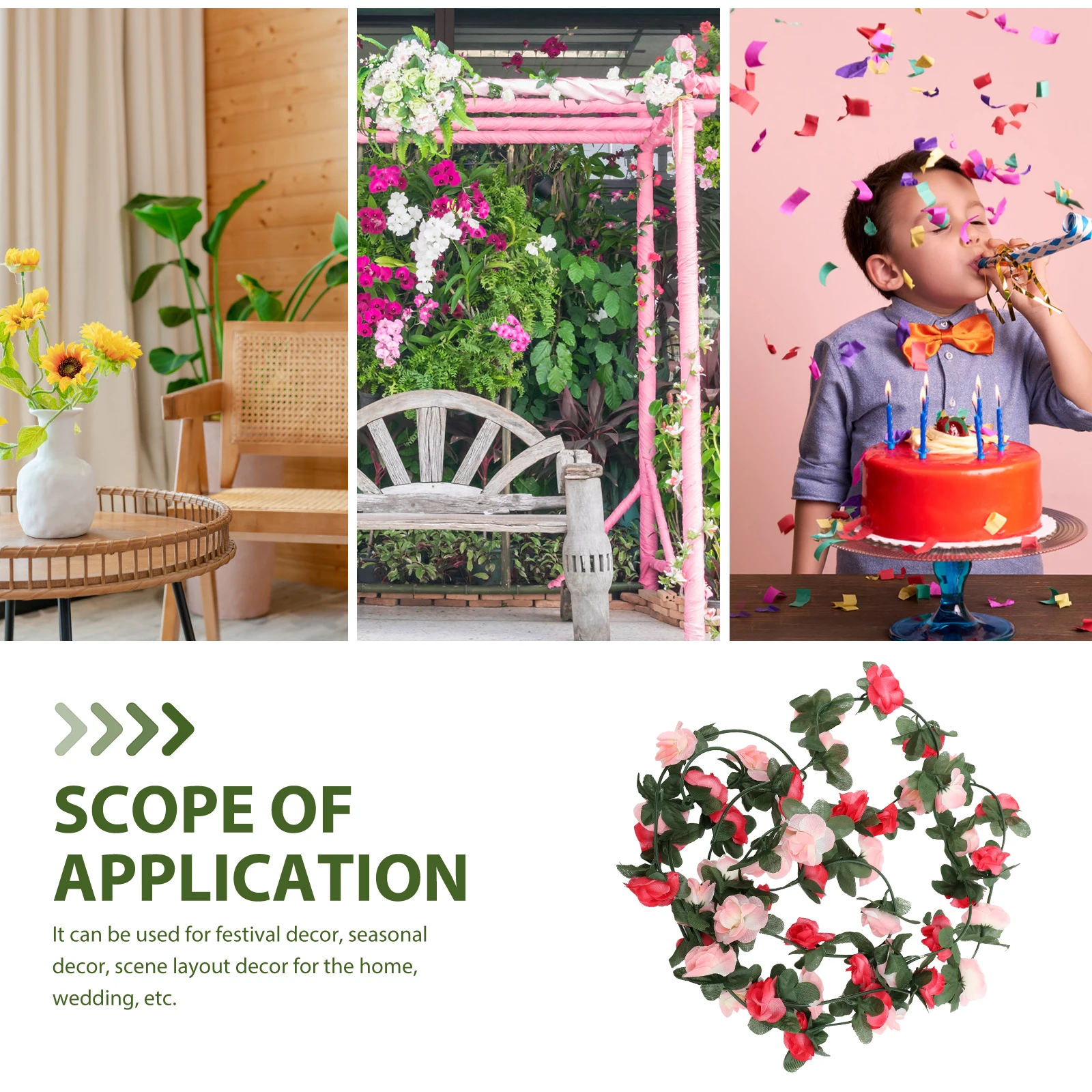 Artificial Peony Garland Flower Decorative Wreath Home Wedding Mantelpiece Stair Lasting Hanging Decoration Fake
Artificial Peony Garland Flower Decorative Wreath Home Wedding Mantelpiece Stair Lasting Hanging Decoration Fake
