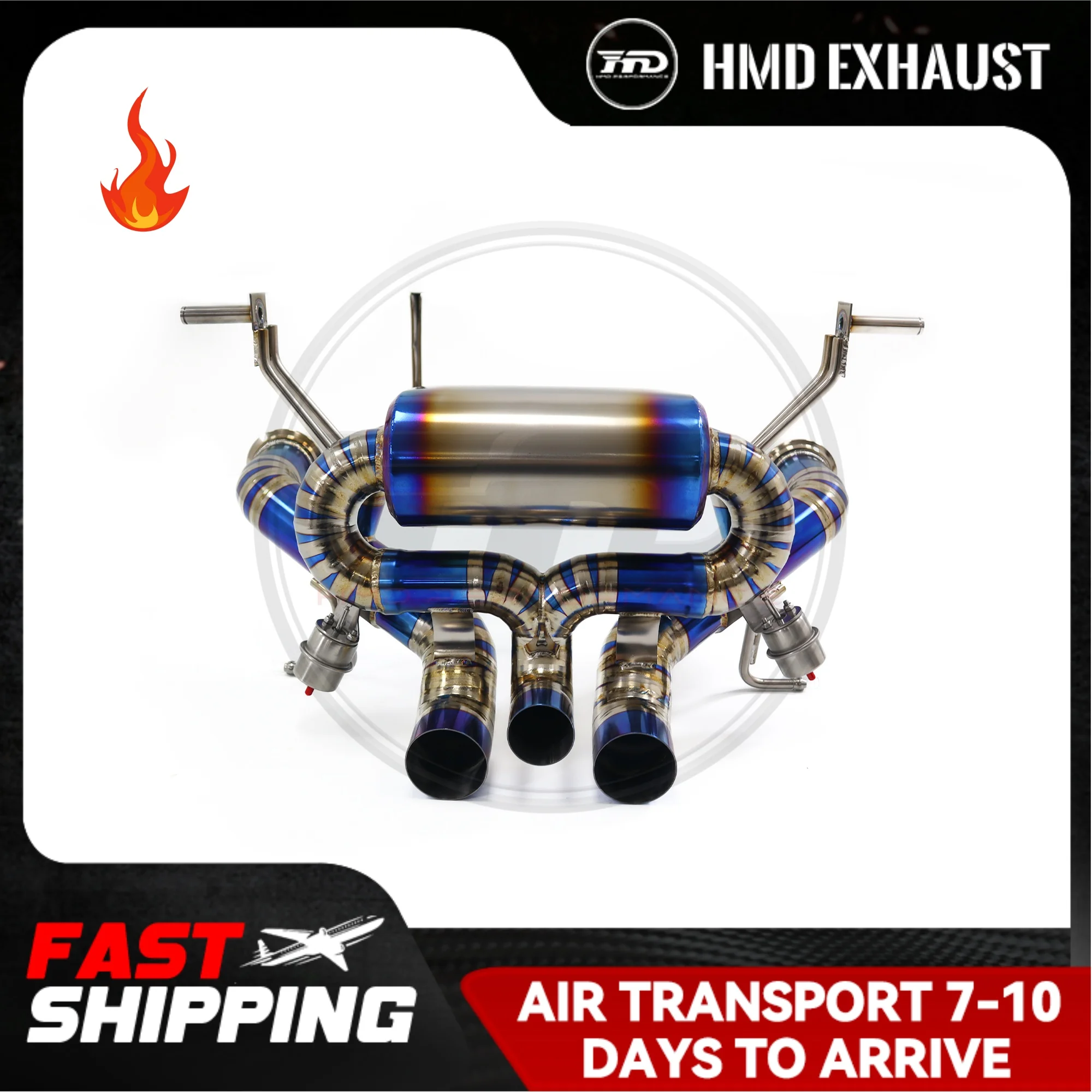 HMD Titanium Alloy Exhaust System Performance Catback for Lamborghini Aventador S LP740-4 Valve Muffler
HMD Titanium Alloy Exhaust System Performance Catback for Lamborghini Aventador S LP740-4 Valve Muffler