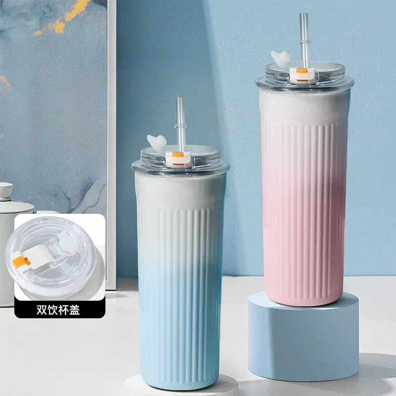 Large Capacity 316 Stainless Steel Insulated Cup Women's Water Cup Portable and Stylish with Straw Simple Dual Drink Coffee Cup
Large Capacity 316 Stainless Steel Insulated Cup Women's Water Cup Portable and Stylish with Straw Simple Dual Drink Coffee Cup