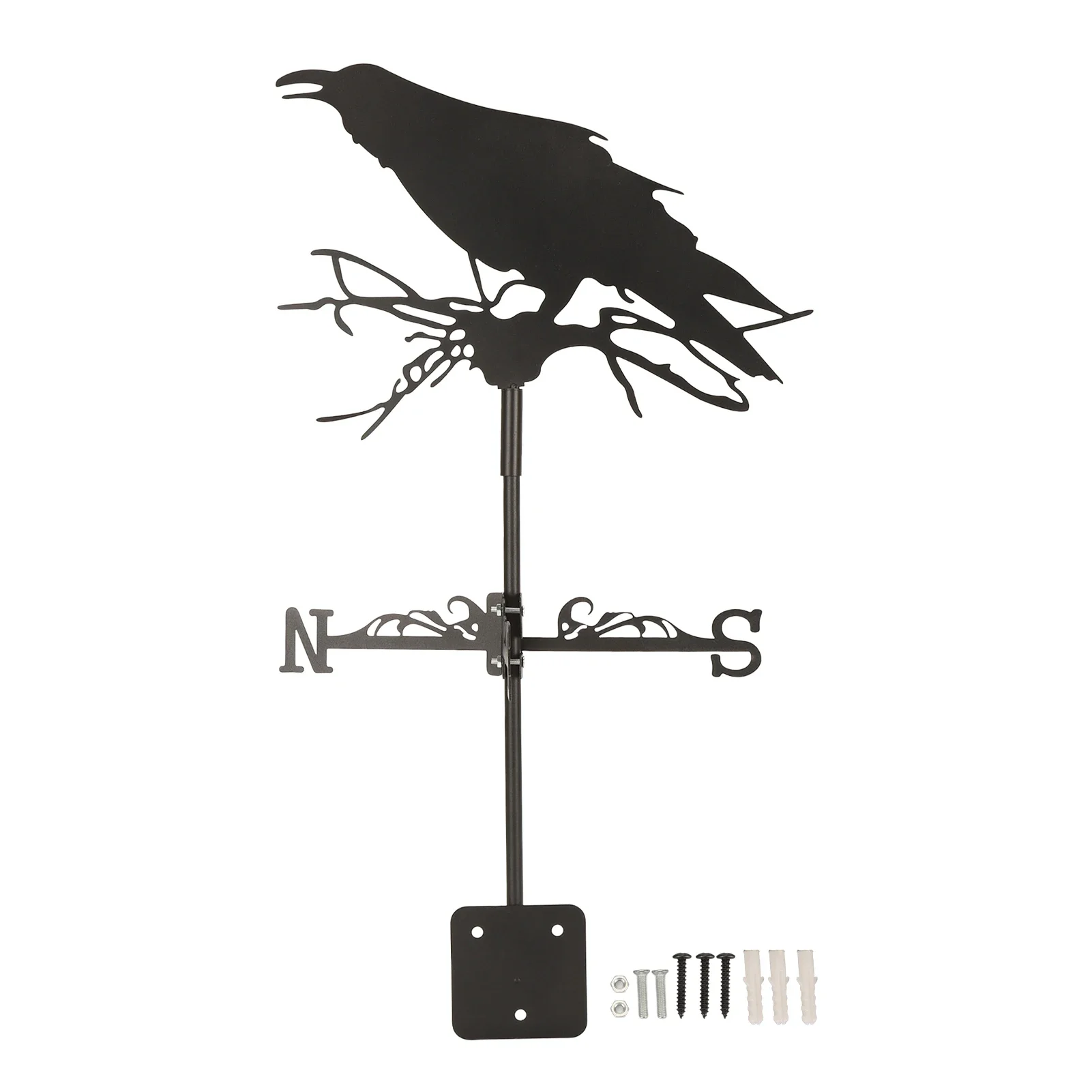 Weathervane Crow Ornament Wind Vane Weathercock Iron Metal Weather Vane for Outdoor Garden Farmhouse Decoration Wooden wall art
Weathervane Crow Ornament Wind Vane Weathercock Iron Metal Weather Vane for Outdoor Garden Farmhouse Decoration Wooden wall art