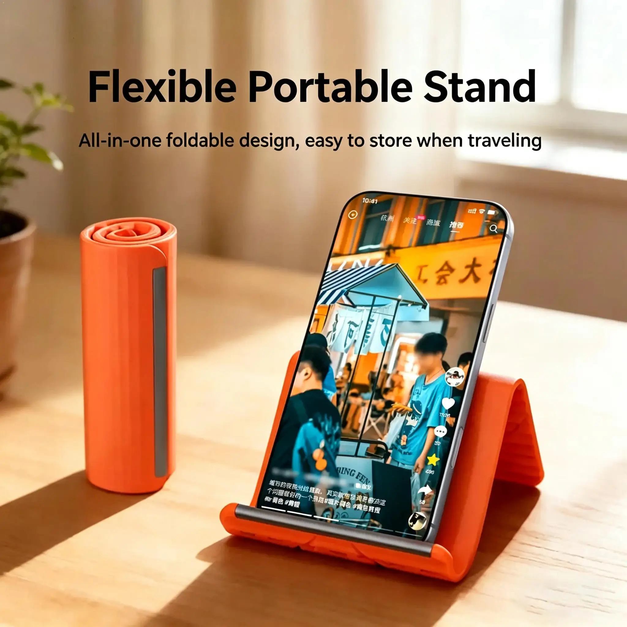 Flexible Folding Phone Holder Creative Foldable Desktop Stand Silicone Anti Slip Anti Fall Lazy Bracket For Phone Tablet Laptop
Flexible Folding Phone Holder Creative Foldable Desktop Stand Silicone Anti Slip Anti Fall Lazy Bracket For Phone Tablet Laptop
