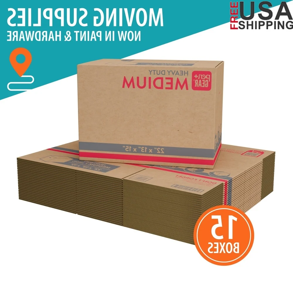Heavy Duty Recycled Moving Storage Boxes 22x15x13in Extra Strength 42 ECT 15 Count Small Medium Item Packing Supplies
Heavy Duty Recycled Moving Storage Boxes 22x15x13in Extra Strength 42 ECT 15 Count Small Medium Item Packing Supplies