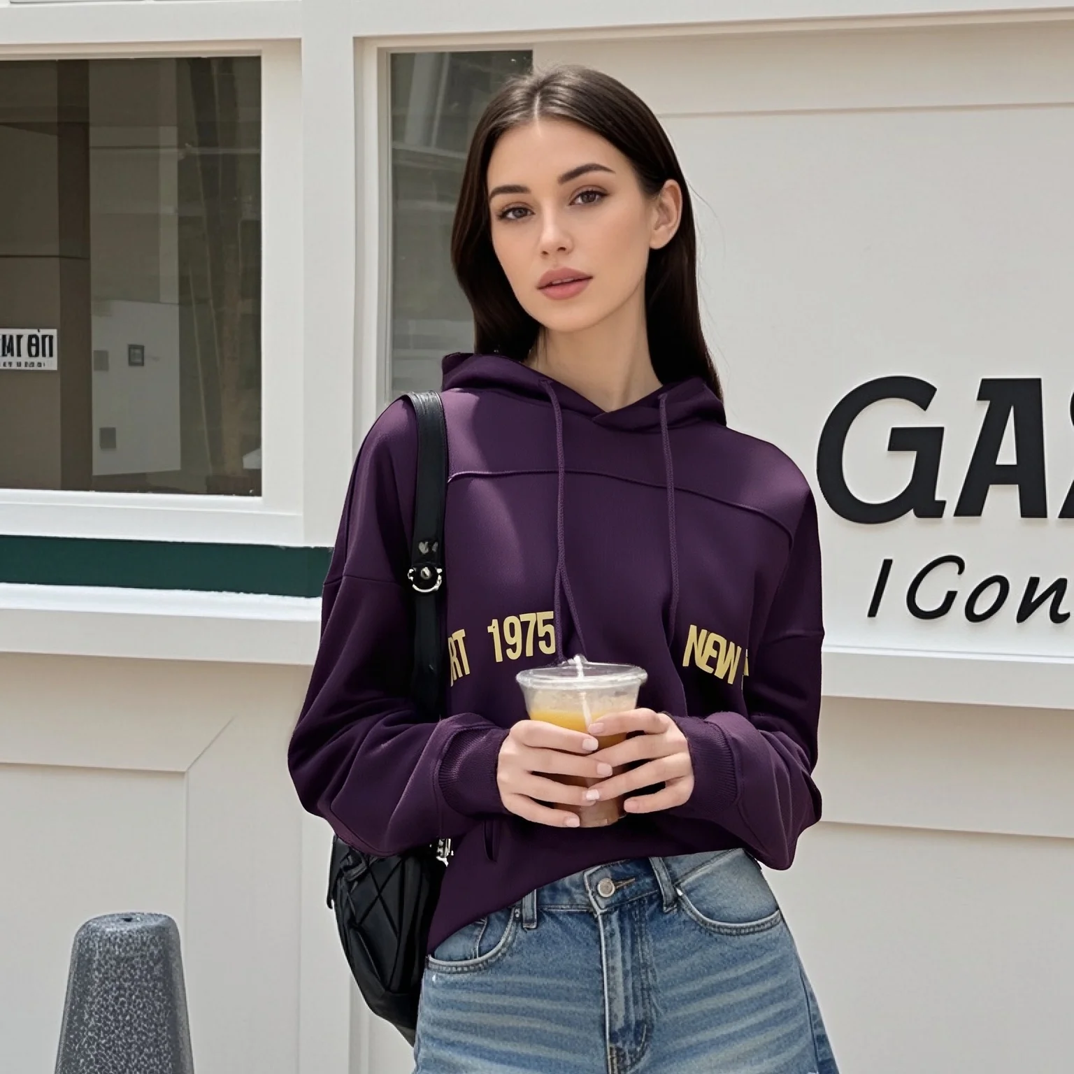 2025 Women's Hoodie with Drawstrings Printed with "ART 1975" and "NEW YORK" for a Casual and Retro Look
2025 Women's Hoodie with Drawstrings Printed with "ART 1975" and "NEW YORK" for a Casual and Retro Look