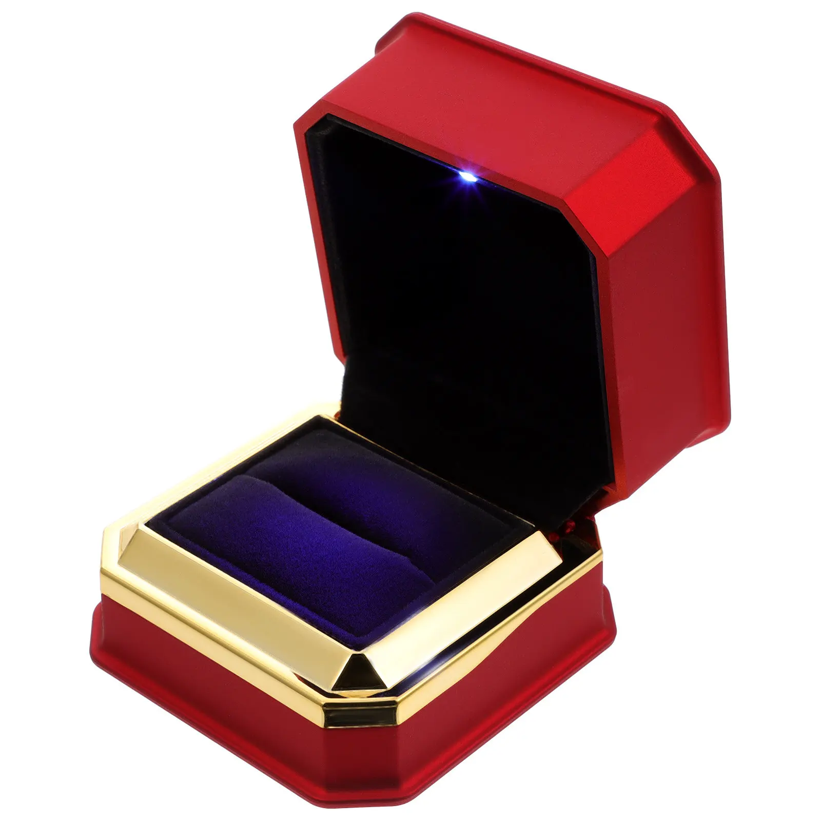 Cloth Jewelry Box Square Design Blue LED Light Automatic Lighting Romantic Proposal Jewelry Storage Organizer Packing Case
Cloth Jewelry Box Square Design Blue LED Light Automatic Lighting Romantic Proposal Jewelry Storage Organizer Packing Case