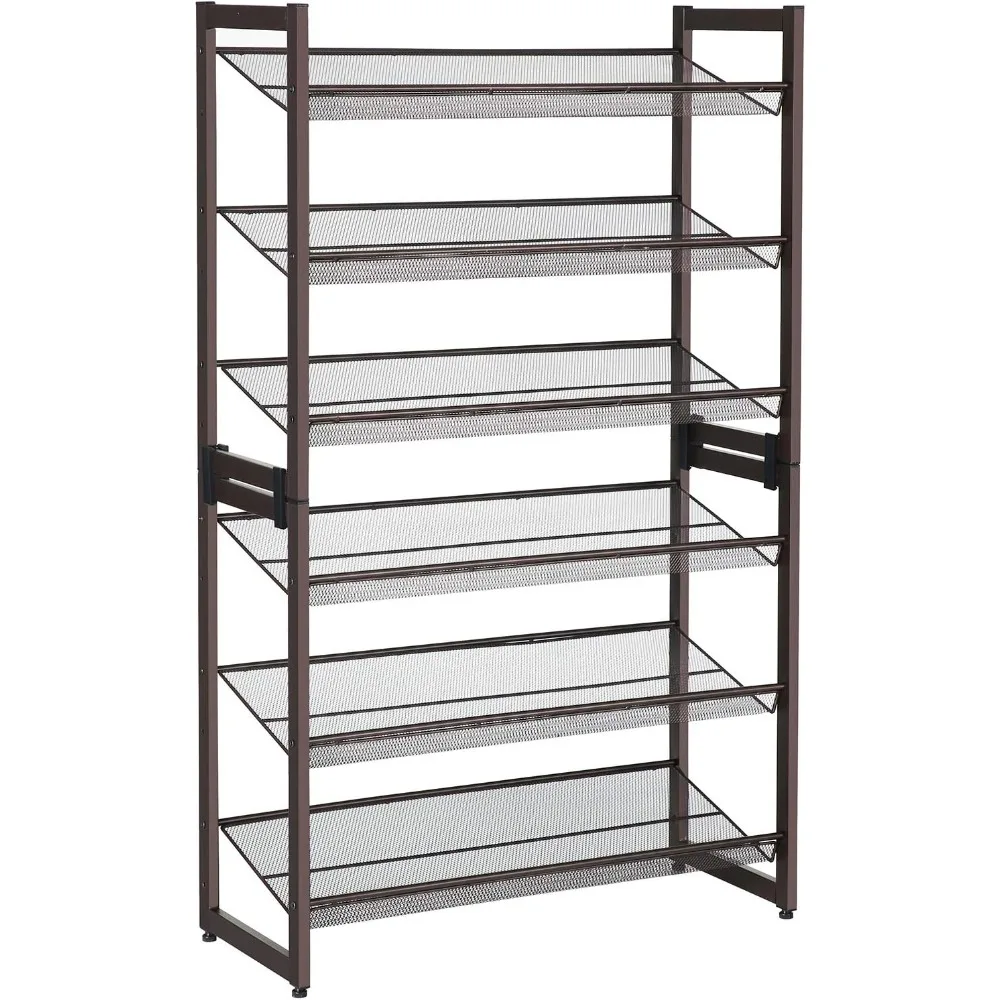 6-Tier Shoe Rack Storage, Metal Shoe Organizer Stand for Garage, Entryway, Set of 2 3-Tier Stackable Shoe Rack Shelf
6-Tier Shoe Rack Storage, Metal Shoe Organizer Stand for Garage, Entryway, Set of 2 3-Tier Stackable Shoe Rack Shelf