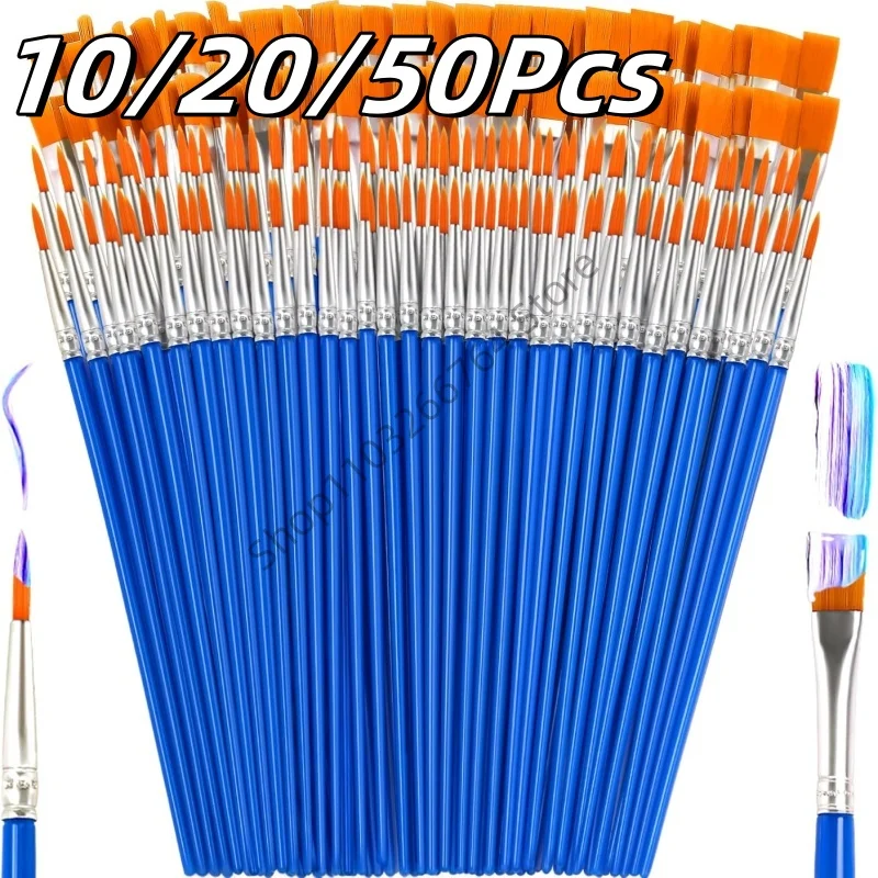 10-50Pcs Painting Brushes Set Art Round / Flat Brushs Nylon Hair Paint Brushes Pen for Oil Acrylic Watercolor Art Supplies
10-50Pcs Painting Brushes Set Art Round / Flat Brushs Nylon Hair Paint Brushes Pen for Oil Acrylic Watercolor Art Supplies